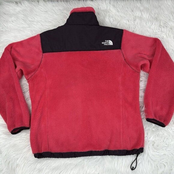 The North Face Women's Pink Osito Polartec Thermal Pro Raschel Fleece Coat S/C42 - Picture 8 of 16